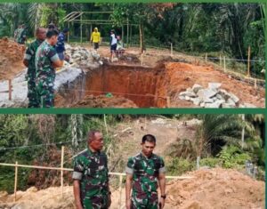 Dandim 0207/Simalungun, Tinjau Proses Pembangunan Jembatan Penghubung Di Kecamatan Tanah Jawa