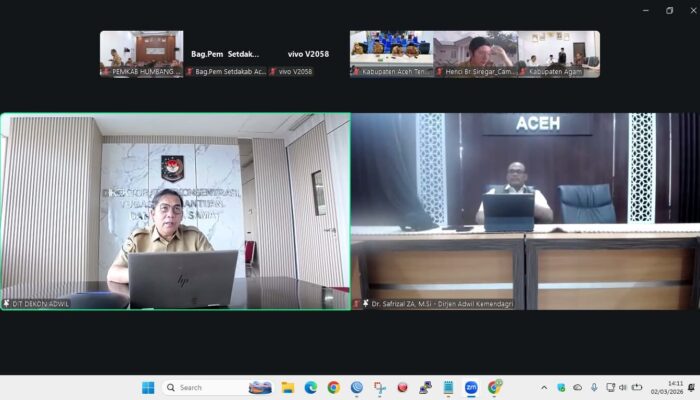 Pemkab Humbang Hasundutan Ikuti Rapat Konsolidasi Dan Validasi Data Penanganan Pengungsi