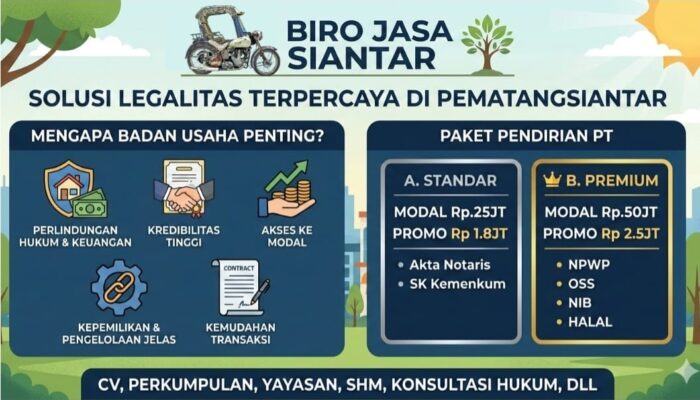Proses Cepat dan Transparan, Biro Jasa Siantar Bantu Pengusaha Urus Legalitas Bisnis